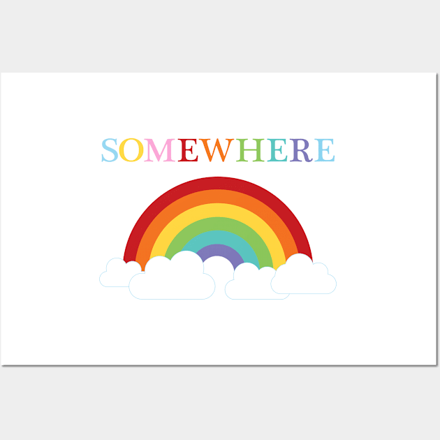 Somewhere over the rainbow Wall Art by creativemonsoon